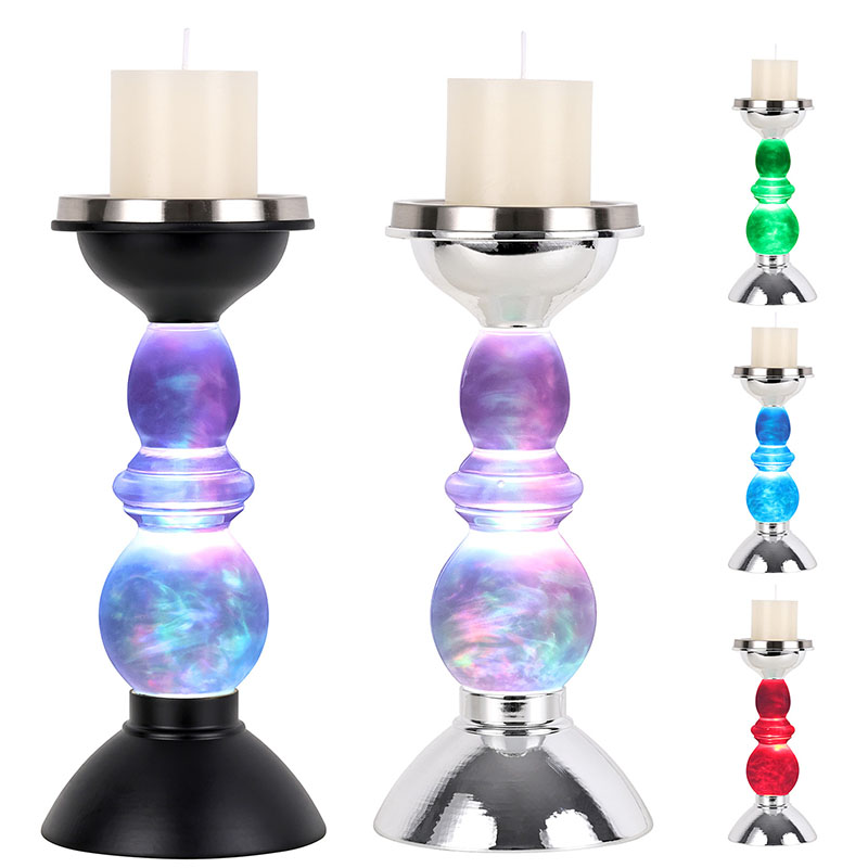 Debesuota nakties šviesa su žvakių gaubtu