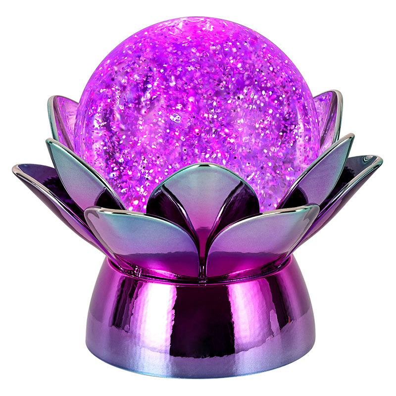 Elegantiška Lotus Crystal Ball naktinė lemputė