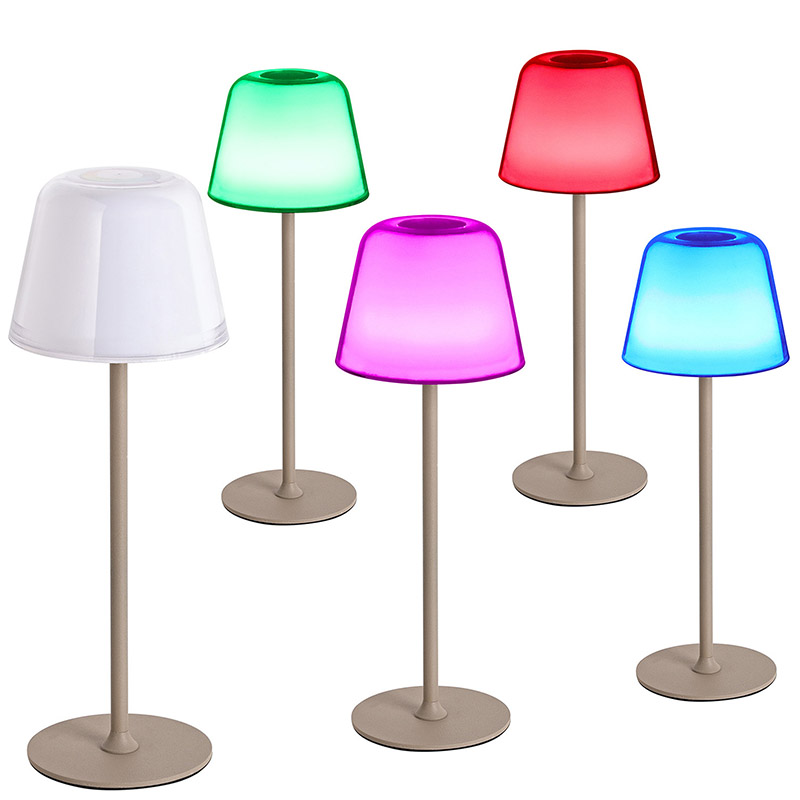 LED stalo lempa su RGB grybų atspalviu