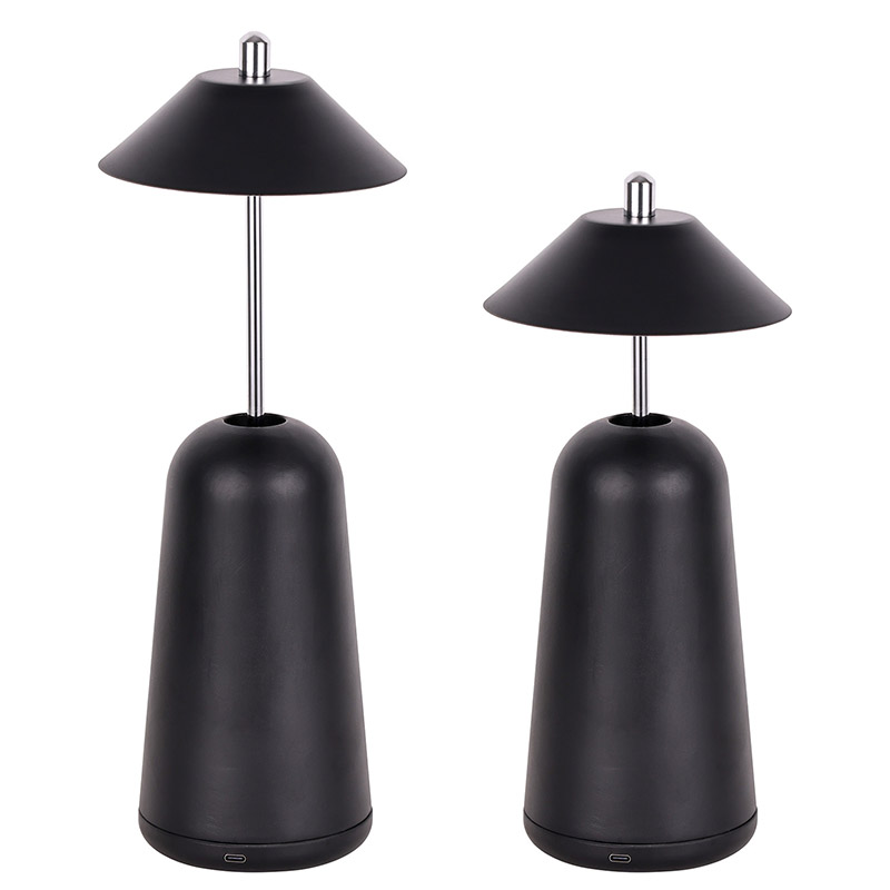 Šiuolaikinė LED stalinė lempa su reguliuojamu aukščio atspalviu