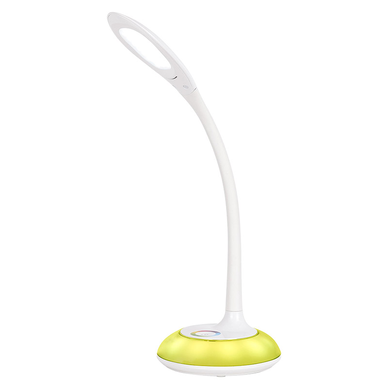 Šiuolaikinė LED stalo lempa su RGB pagrindu