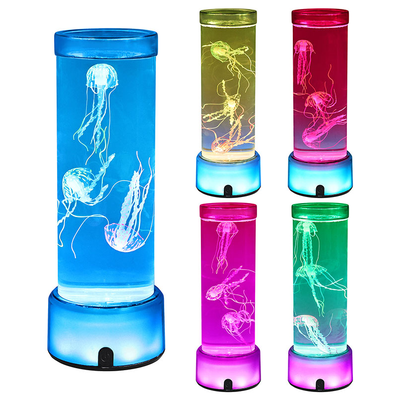 Naujai medūzų lemputė su RGB rotundity baze