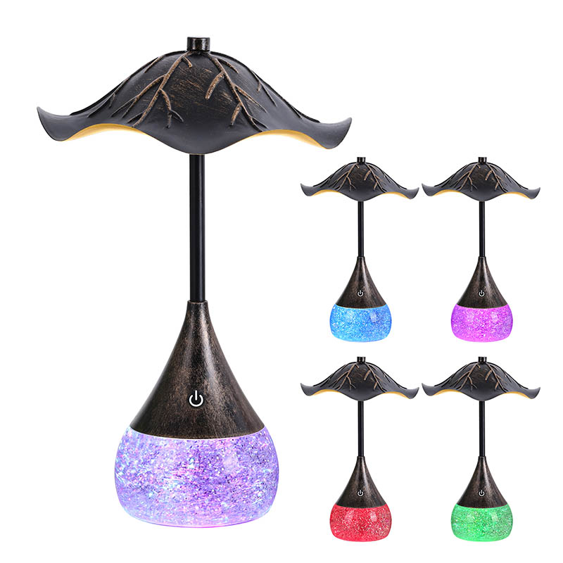 Retor LED stalo lemputė su RGB blizgučio pagrindu