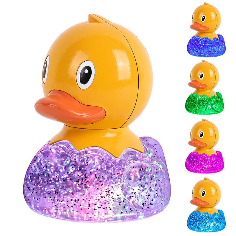 RGB Duck lempa su blizgesiu